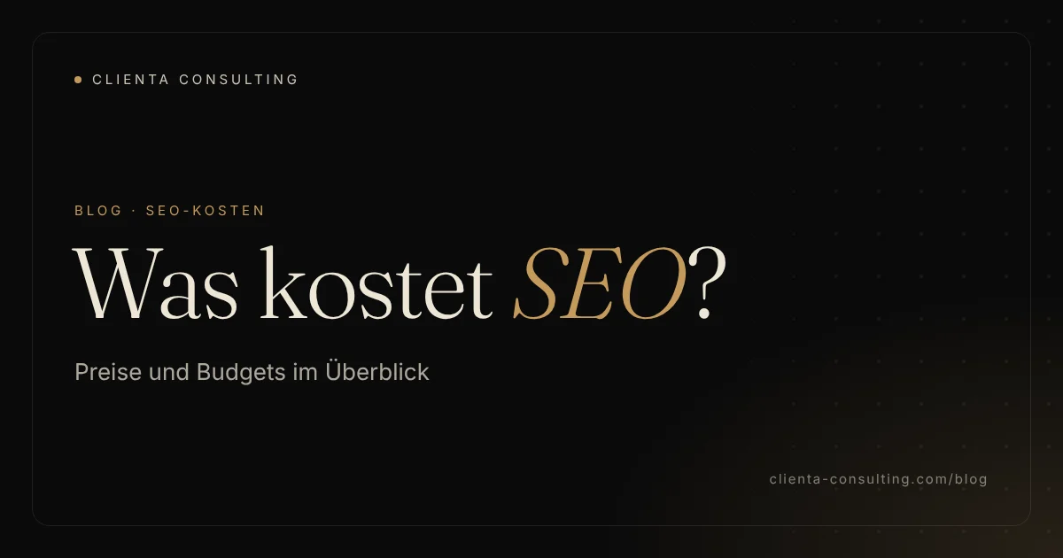 Beitragsbild: Was kostet SEO? Preise und Budgets im Überblick